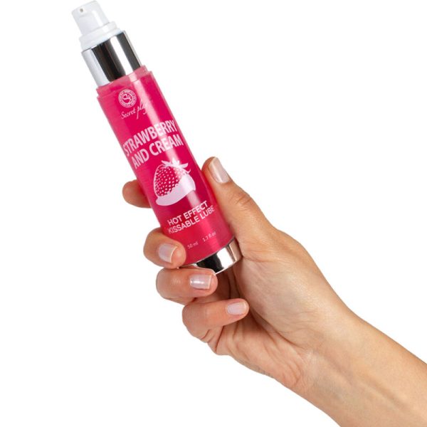 SECRETPLAY - LUBRICANTE 2-1 EFECTO TÉRMICO FRESA Y CREMA 50 ML - Imagen 3