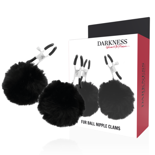 DARKNESS - Pinza para Pezones CON POM POMS 1