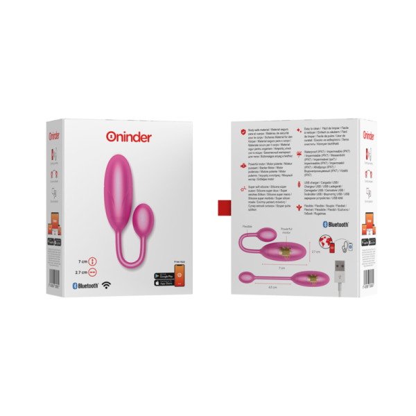 ONINDER - HUEVO VIBRADOR DENVER 7 X 2,7 CM APP GRATUITA - Imagen 9