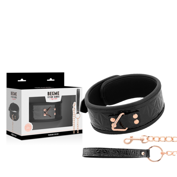 BEGME - COLLAR DE PIEL VEGANA PREMIUM BLACK EDITION - Imagen 2