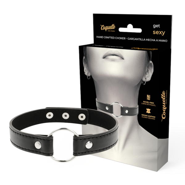 COQUETTE CHIC DESIRE - ACCESORIO COLLAR DE PIEL VEGANA MUJER