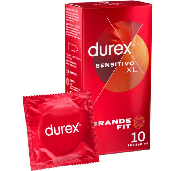 DUREX - CONDONES SENSITIVE XL 10 UNIDADES