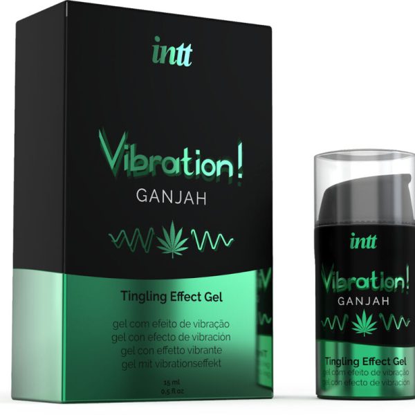 INTT - POTENTE GEL VIBRANTE LÍQUIDO ESTIMULANTE ÍNTIMO CANNABIS 15ML - Imagen 2