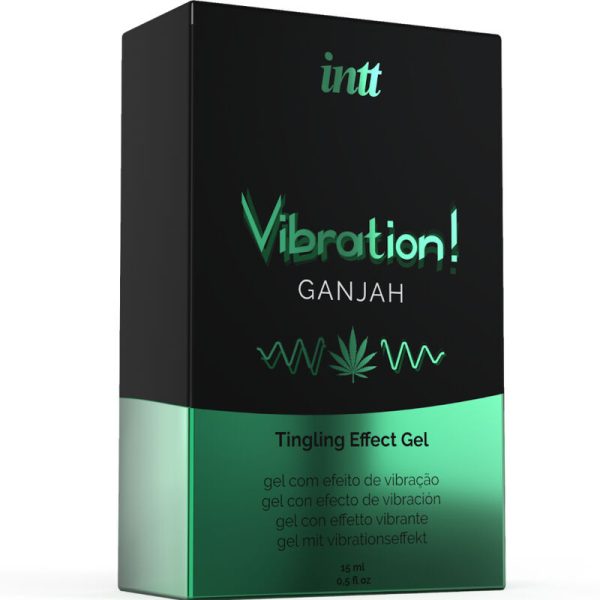 INTT - POTENTE GEL VIBRANTE LÍQUIDO ESTIMULANTE ÍNTIMO CANNABIS 15ML - Imagen 3