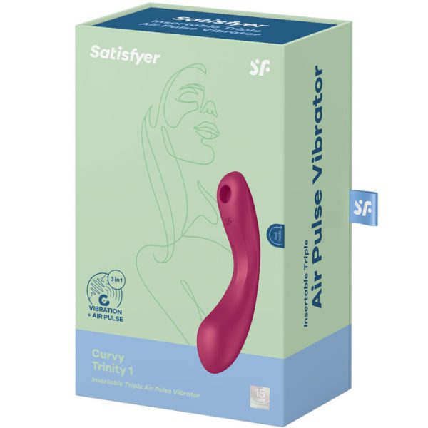 SATISFYER - CURVA TRINITY 1 AIRE PULSO VIBRACIÓN ROJO ROJO TALLA 1 - Imagen 10