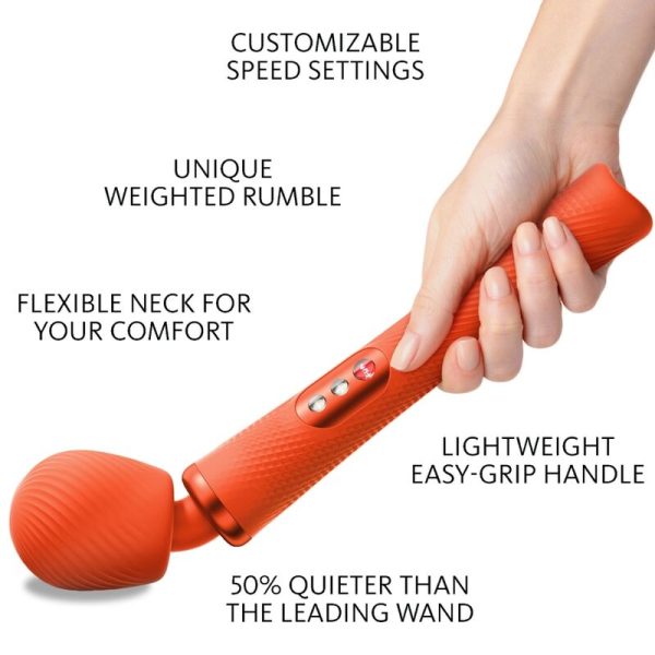 FUN FACTORY - VIM RUMBLE VIBRATORIO DE SILICONA RECARGABLE HEAVY DUTY SUNRISE NARANJA NARANJA TALLA 1 - Imagen 2