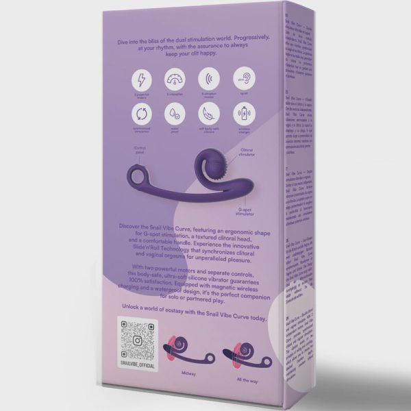 VIBRADOR CARACOL - VIBRADOR CURVO MORADO MORADO TALLA 1 - Imagen 5