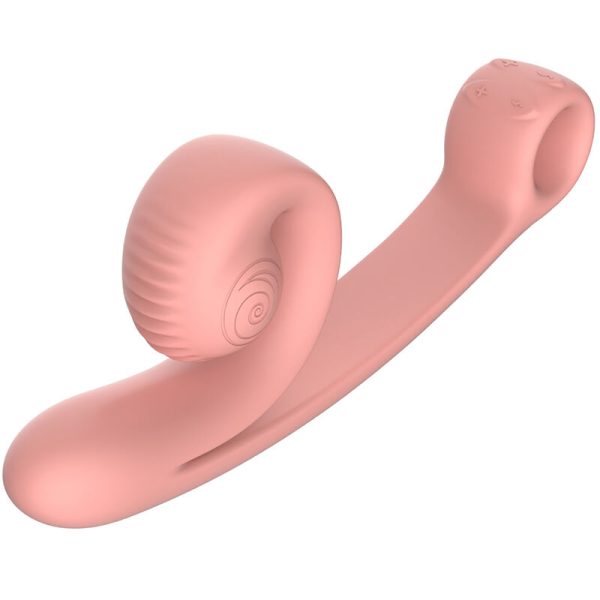 VIBRADOR CARACOL - VIBRADOR CURVO MELOCOTÓN NARANJA TALLA 1