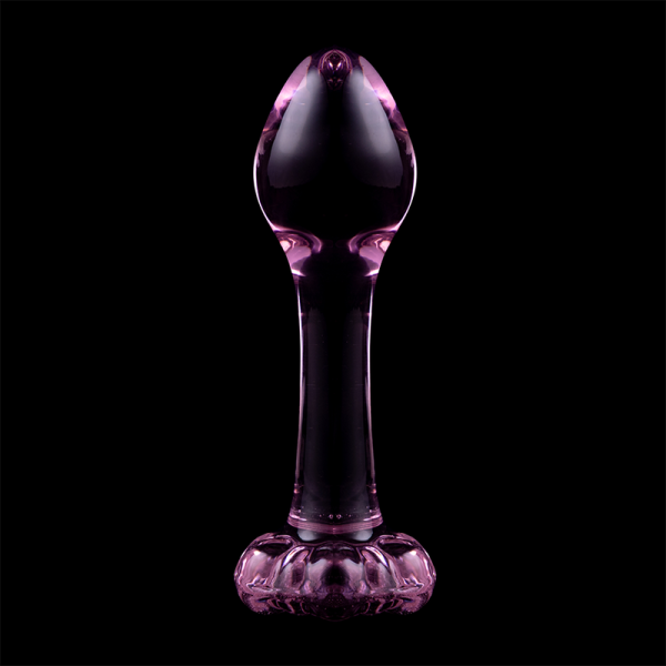 SERIE NEBULA BY IBIZA - MODELO 2 PLUG ANAL CRISTAL BOROSILICATO 11 X 3,5 CM ROSA - Imagen 7