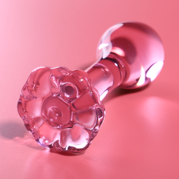 SERIE NEBULA BY IBIZA - MODELO 2 PLUG ANAL CRISTAL BOROSILICATO 11 X 3,5 CM ROSA - Imagen 6