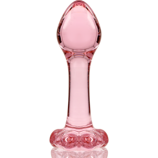 SERIE NEBULA BY IBIZA - MODELO 2 PLUG ANAL CRISTAL BOROSILICATO 11 X 3,5 CM ROSA - Imagen 3