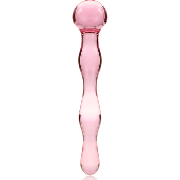 NEBULA SERIES BY IBIZA - MODELO 13 DILDO DE CRISTAL BOROSILICATO 18 X 3,5 CM ROSA - Imagen 3