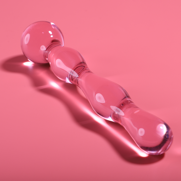 NEBULA SERIES BY IBIZA - MODELO 13 DILDO DE CRISTAL BOROSILICATO 18 X 3,5 CM ROSA - Imagen 6