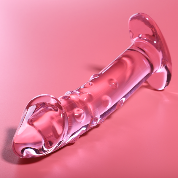 NEBULA SERIES BY IBIZA - MODELO 19 DILDO DE CRISTAL BOROSILICATO 18,5 X 4 CM ROSA - Imagen 6