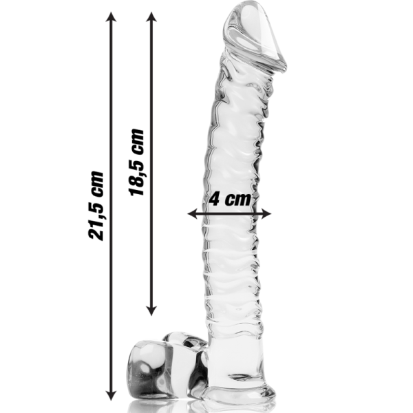 NEBULA SERIES BY IBIZA - MODELO 23 DILDO DE CRISTAL BOROSILICATO 21,5 X 4 CM TRANSPARENTE TRANSPARENTE TALLA 1 - Imagen 4