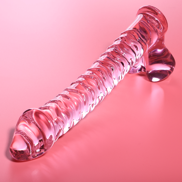 NEBULA SERIES BY IBIZA - MODELO 23 DILDO DE CRISTAL BOROSILICATO 21,5 X 4 CM ROSA - Imagen 6