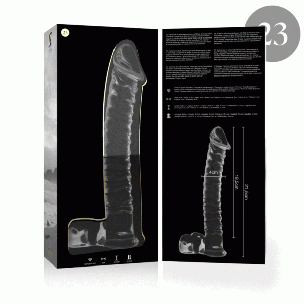 NEBULA SERIES BY IBIZA - MODELO 23 DILDO DE CRISTAL BOROSILICATO 21,5 X 4 CM TRANSPARENTE TRANSPARENTE TALLA 1