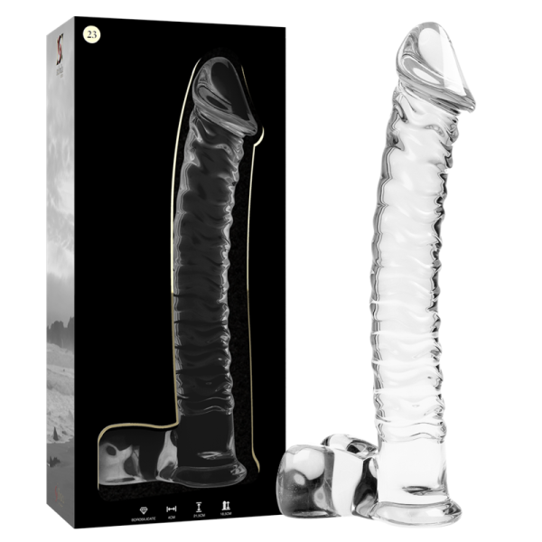 NEBULA SERIES BY IBIZA - MODELO 23 DILDO DE CRISTAL BOROSILICATO 21,5 X 4 CM TRANSPARENTE TRANSPARENTE TALLA 1 - Imagen 2