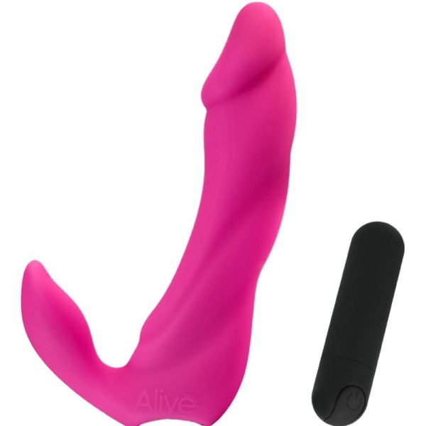 ALIVE - BIFUN PRO DILDO VIBRADOR ROSA 14.9 CM - Imagen 2