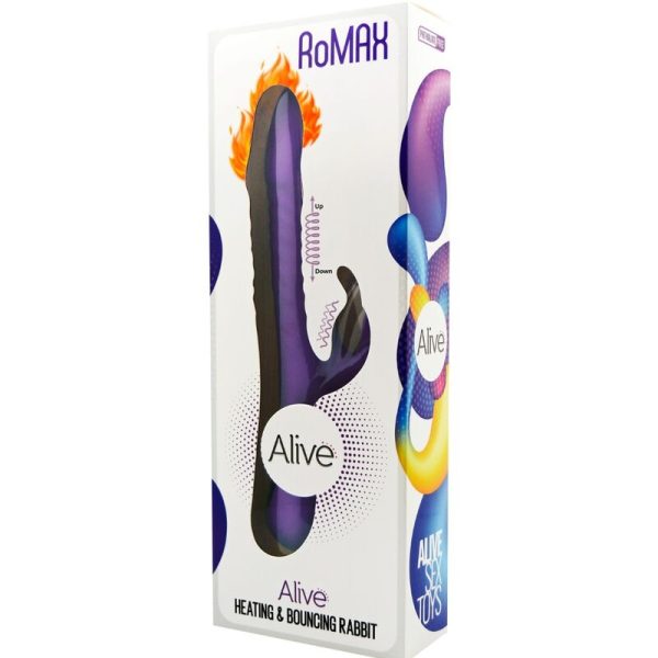 ALIVE - ROMAX CONEJO VIBRADOR SILICONA VIOLETA - Imagen 5