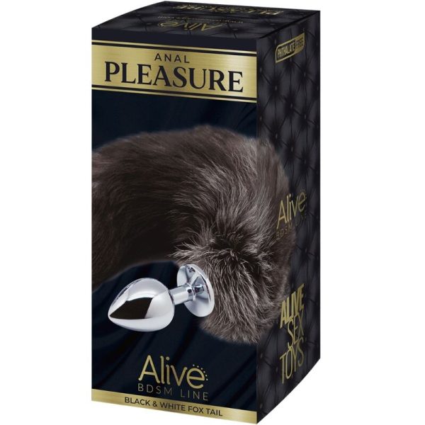 ALIVE - PLUG DE PLACER ANAL METAL COLA DE ZORRO TALLA L - Imagen 4