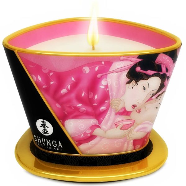 SHUNGA - VELA DE MASAJE AFRODISIACO MINI CARESS BY CANDELIGHT ROSE 170 ML