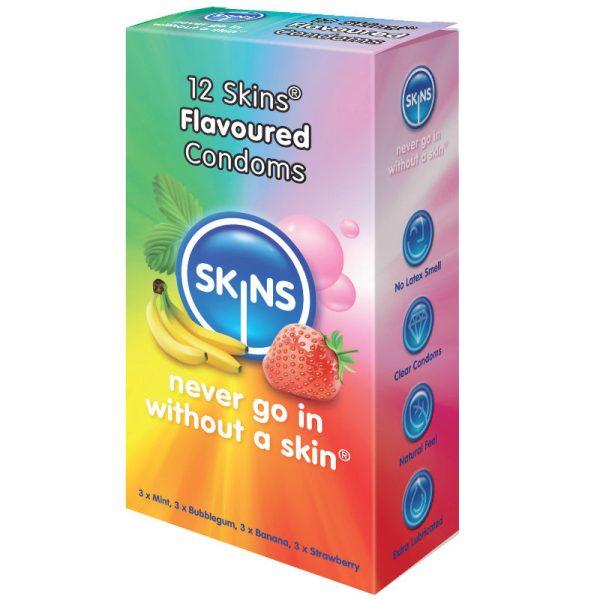 SKINS - SABORES CONDOMINIO PARA PIEL 12 PACK - Imagen 2