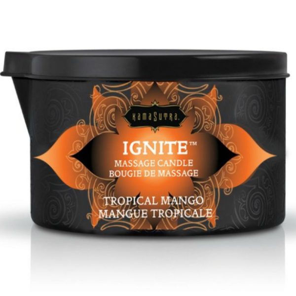 VELA DE MASAJE KAMASUTRA MANGO TROPICAL 170 gr - Imagen 2