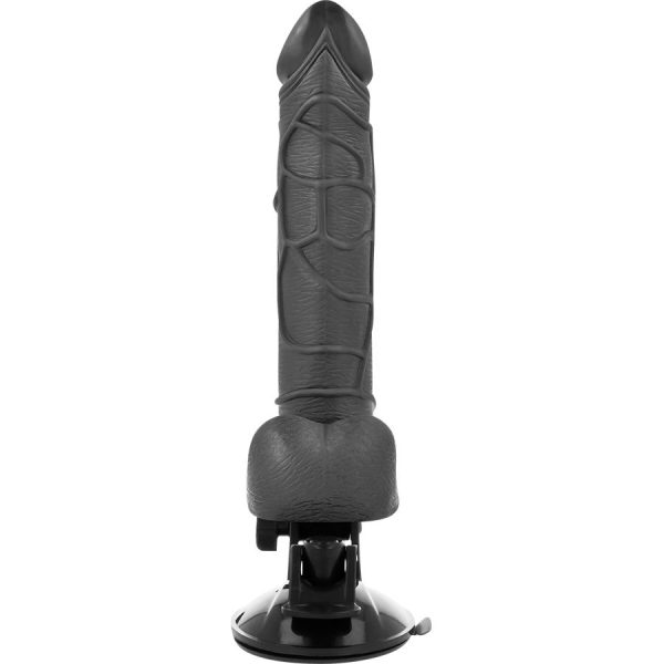 BASECOCK - VIBRADOR REALISTA MANDO A DISTANCIA NEGRO CON TESTICULOS 19.5CM NEGRO TALLA 1 - Imagen 2