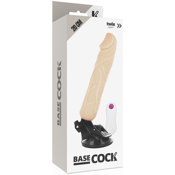 BASECOCK - VIBRADOR REALISTA CON CONTROL REMOTO 20 CM - Imagen 3