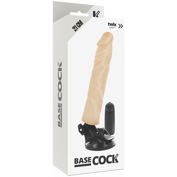 BASECOCK - VIBRADOR REALISTA MANDO A DISTANCIA 21 CM - Imagen 3