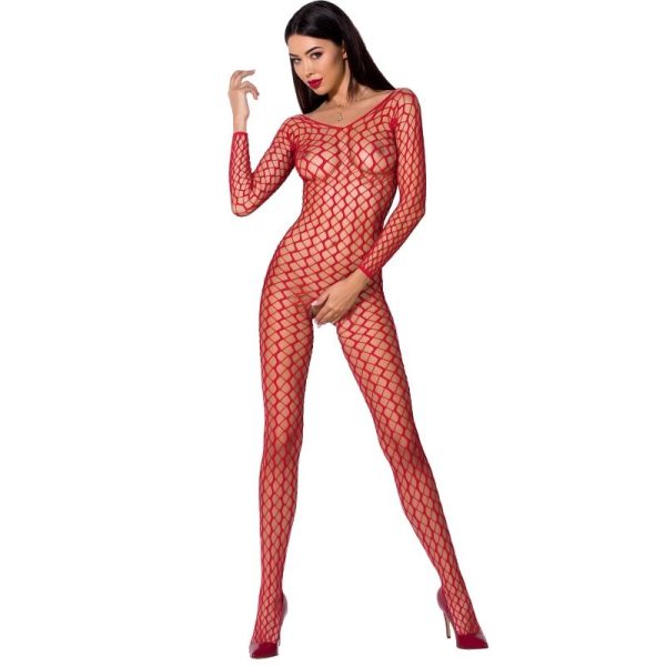 BODYSTOCKING PASSION MUJER BS068 - ROJO TALLA ÚNICA ROJO TALLA ÚNICA