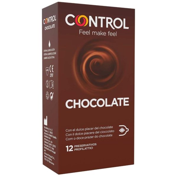 CONTROL ADAPTA CONDONES CHOCOLATE 12 UNIDADES