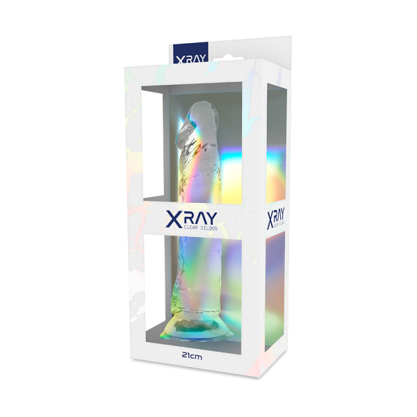 DILDO XRAY TRANSPARENTE TRANSPARENTE 21CM - Imagen 7