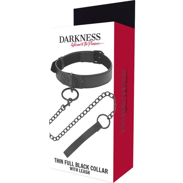 DARKNESS - COLLAR NEGRO CON CADENA - Imagen 5