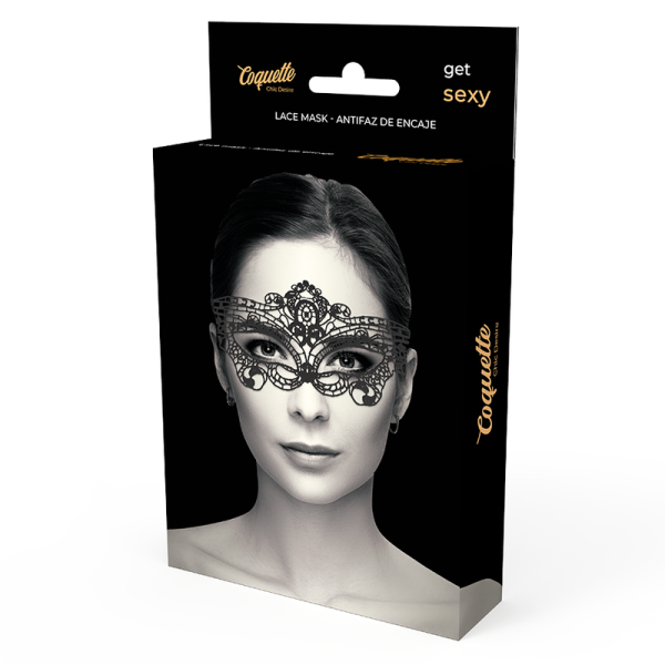 COQUETTE CHIC DESIRE - MASCARILLA FINA DE ENCAJE NEGRO - Imagen 5