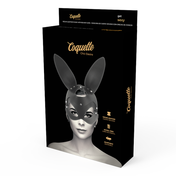 COQUETTE CHIC DESIRE - MASCARILLA DE CUERO VEGANO CON OREJAS DE CONEJO - Imagen 5