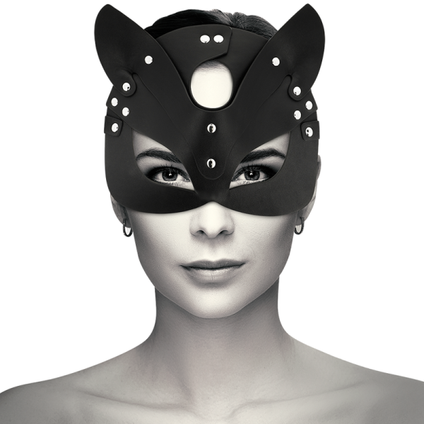 COQUETTE CHIC DESIRE - MASCARILLA DE CUERO VEGANO CON OREJAS DE GATO - Imagen 2