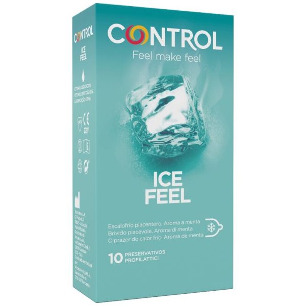 CONDONES CONTROL ICE FEEL FRÍO EFECTO 10 UNIDADES