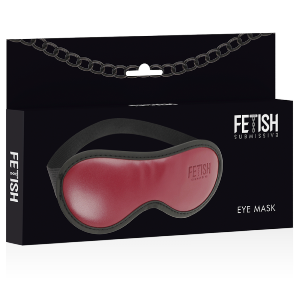 FETISH SUBMISSIVE DARK ROOM - MASCARILLA DE CUERO VEGANO CON FORRO DE NEOPRENO - Imagen 4