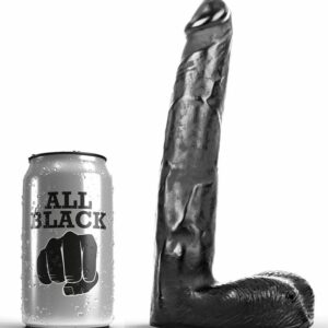 TUDO PRETO - DILDO REALÍSTICO 21 CM