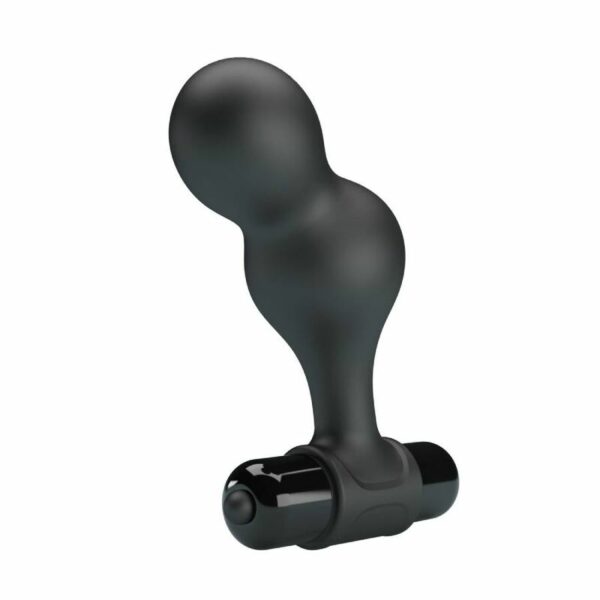 MR PLAY - PLUG ANAL VIBRANTE DE SILICONE PRETO - Image 4