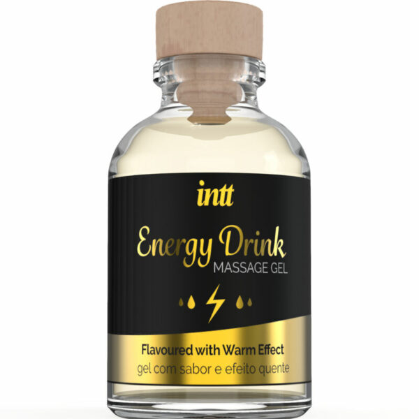 INTT MASSAGE & ORAL SEX - GEL DE MASSAGEM COM ENERGIA AROMATIZADA BEBIDA E EFEITO AQUECENTE