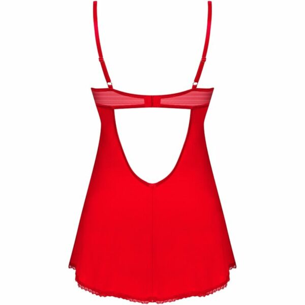 OBSESSIVE - INGRIDIA CHEMISE E TANGA VERMELHA - Image 6