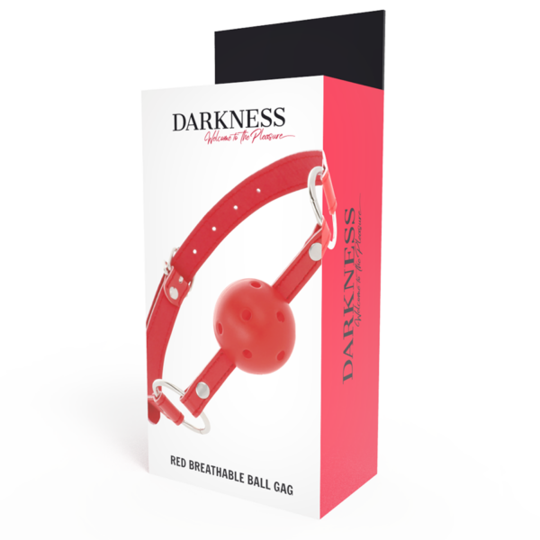 DARKNESS - MORDAÇA RESPIRÁVEL VERMELHA - Image 4