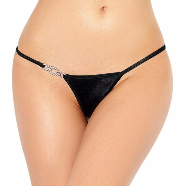 QUEEN LINGERIE SHINNY ADORNMENT THONG - Image 3