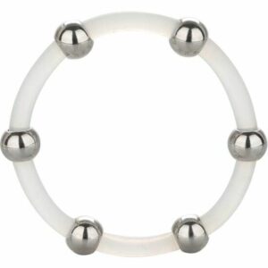CALEX STEEL BEADED SILICONE RING XL