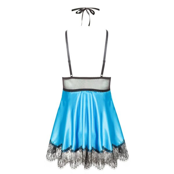 CAMISA DE NOITE E TANGA EVE TURQUESA  BEAUTY NIGHT FASHION - Image 8