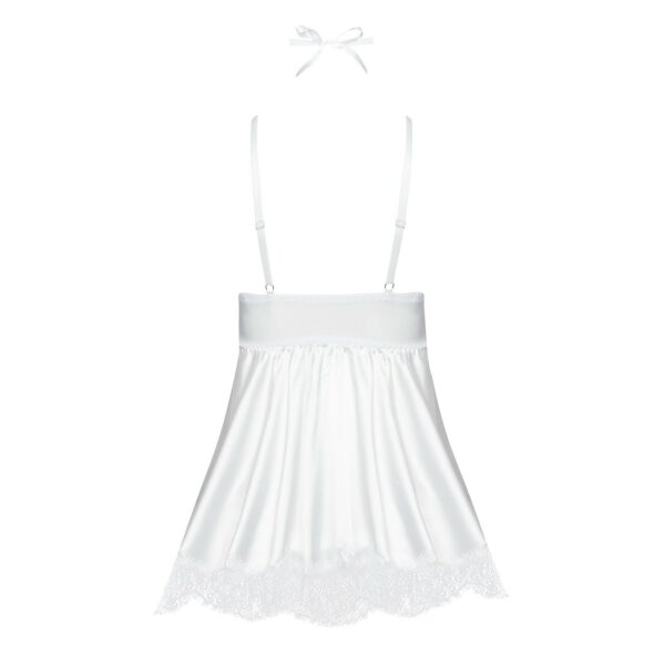 CAMISA DE NOITE E TANGA EVE BRANCO BEAUTY NIGHT FASHION - Image 7