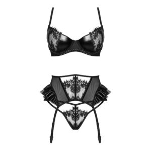 CONJUNTO DE 3 PEÇAS RAFAELLA PRETO BEAUTY NIGHT FASHION